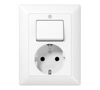 Jung Jung Prise SCHUKO 16A 250V avec interrupteur AS 5576 U WW Quantité:1