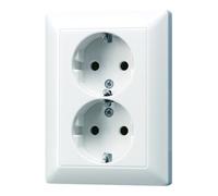 Jung Jung Prise SCHUKO 2x 16A 250V AS 5020 U WW Quantité:1