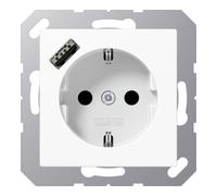 Jung Jung Prise SCHUKO avec USB Type A A1520-18AWW Quantité:1