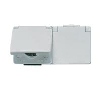 Jung Jung Prise SCHUKO double 16A 250V horizontale 622 WW Quantité:1