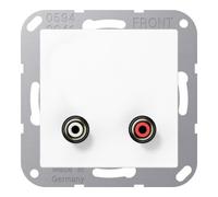 Jung Jung Raccord multimédia aws RCA/mini-jack 3,5 MA A 1021 WW Quantité:1