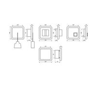 Jung JUNG Set d'appel d'urgence NRS CD 0834 4 cadres 1 poste blanc chaud Quantité:1