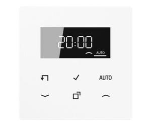 Jung Jung Timer Standard 6 Sens. Tactile Affichage Verre véritable LS 1750 D WW Quantité:1
