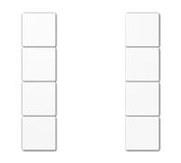 Jung kNX - Jeu touches F50 KNX 4 phases Serie LS blanc alpin