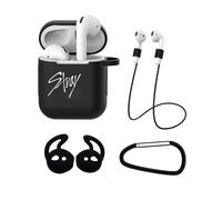 JUNG KOOK Kpop Stray Kids Lot de 4 coques en silicone pour écouteurs Airpods 1 2 3 Pro
