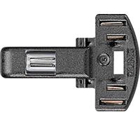 JUNG Lampe à incandescence, Bouton + interrupteur, Blanc