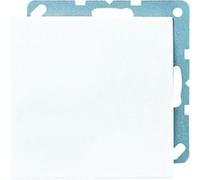 JUNG LS-design cache opaque LS994BWW blanc alpin avec anneau de support, Bouton + interrupteur, Blanc
