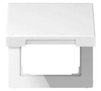 Couvercle rabattable Jung LS990KLWW pour prises avec couvercle 50 x 50 mm, Du...