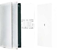 JUNG LS990NAGL Bascule transparente, Bouton + interrupteur, Blanc