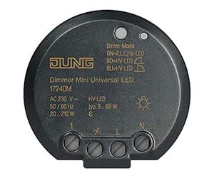 Jung Mini variateur universel 1724 DM LED Phas.on/off 4011377158733