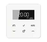 JUNG Minuteur standard, écran CD 1750 D WW, Bouton + interrupteur, Blanc