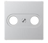 JUNG plaque centrale prise A500 alu glz fixation par vis