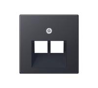 JUNG plaque centrale UAE/IAE 2f A500 incassable anth mt