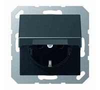 JUNG Prise 1p. anthracite mat A500 incassable UP