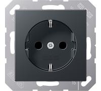 JUNG Prise 1p. anthracite mat A500 incassable UP IP20