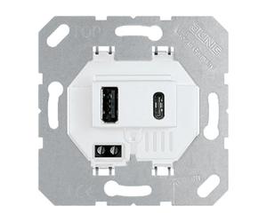 Jung Prise de charge USB Type A et C Blanc alpin - USB15CAWW