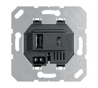 Jung Prise de charge USB Type A et C Noir - USB15CASW