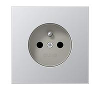 Jung - Prise système français/belge série LS métallique aluminium