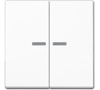 JUNG Rocker, Bouton + interrupteur, Blanc