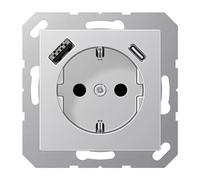 Jung SCHUKO Prise avec USB type AC A1520-15CAAL (A1520-15CAAL)
