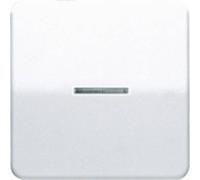 Jung simple Cache Interrupteur avec témoin lumineux, Bouton-poussoir avec témoins lumineux blanc crè