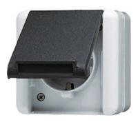 Jung simple Cadre saillie Prise de courant gris 820W 1 pc(s)