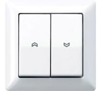 Jung simple Insert Bouton-poussoir blanc-alpin AS590-5PWW 1 pc(s)