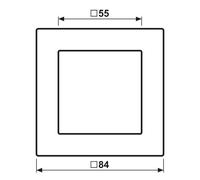 Jung Verre Capot Cadre Simple Champagne - AC581GLCH