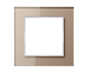 Jung Verre Capot Cadre Simple Champagne - AC581GLCH