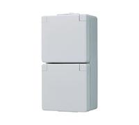 JUNG WG600 Auputz 622W Prise de courant double verticale grise IP44