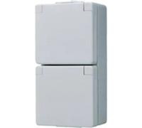 Jung x2 Cadre saillie Prise de courant gris 622WW 1 pc(s)