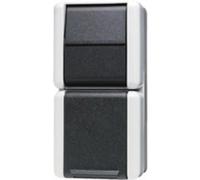 Jung x2 Cadre saillie Prise de courant gris 876W 1 pc(s)