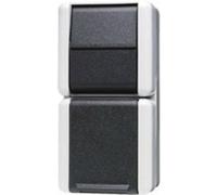 Jung x2 Cadre saillie Prise de courant gris 876W 1 pc(s)