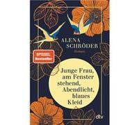 Junge Frau, am Fenster, stehend, Abendlicht, blaues Kleid | Alena Schröder Alena Schröder (Auteur)