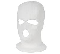 Jungerhouse Balaclava Tricoté Intégral Cagoule 3 Trous 2 Trous Multifonction Coupe Vent Au Chaud Masque Moto Vélo Ski Cagoule Unisexe Sports (Blanc 3 Trous,Taille Unique)