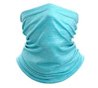 Jungerhouse Masque Facial Unisexe Élastique Multifonction Protection UV Bandana Cagoule Moto Cyclisme Rafraîchissant Respirant Balaclava Randonnée Ski Sports de Plein (Bleu Ciel,Taille Unique)
