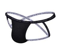 Jungerhouse String Homme Suspensoir Jockstrap Bretelles Croisées Sexy Jock Strap sous-vêtement (Noir,M)