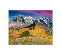 Jungfrau, Mönch, Face Nord de l'Eiger，Puzzle 1000 Pièces, Grand Puzzle en Papier pour Adultes, Jouets Éducatifs Interaction Parent-Enfant Puzzle（50x70cm）-B92