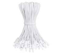 JunGG Lot de 12 tendeurs en caoutchouc avec crochets - 25 cm - Avec crochets - Pour fixation de bâche, tente, camping