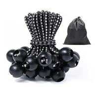 JunGG Tendeur en caoutchouc avec boule - Noir et blanc (25, 10 cm)