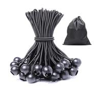 JunGG Tendeurs en caoutchouc avec boule - Noir (25, 20 cm)