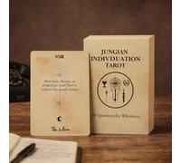 Jungian Individuation Tarot Deck - 78 cartes de questions d'archétype pour travail d'ombre, auto-enquête et intégration intérieure - Comprend un guide et une boîte de rangement haut de gamme