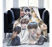 Jungkook Jeon Jung Kook Couverture polaire super douce et confortable pour pique-nique, camping, plage, décoration de chambre à coucher, salon, yoga 125 x 100 cm