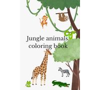 Jungle animals coloring book