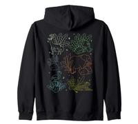 Jungle Art Kids Animaux de la jungle Éléphant Tigre Guépard Sweat à Capuche