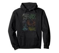 Jungle Art Kids Animaux de la jungle Éléphant Tigre Guépard Sweat à Capuche
