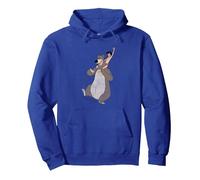 Jungle Book Mowgli And Baloo Sweat à Capuche, Unisexe pour adultes, Bleu Royal, XXL