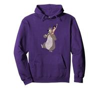 Jungle Book Mowgli And Baloo Sweat à Capuche, Unisexe pour adultes, Violet, S