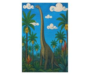 Jungle de brachiosaures Puzzle 1000 Pièces en Bois, Défi Familial | Feuillage Tropical, Jungle préhistorique, Art naïf, Motif Complexe, Fabrication en Bois, Plaisir Puzzle, Jeu de Réflexion