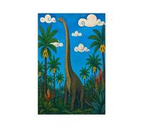 Jungle de brachiosaures Tableau sur Toile, Appartement Coin Lecture